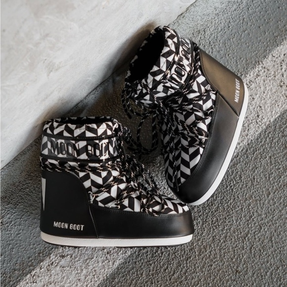 Moon Boot Icon Low Optical Snow Boots Black